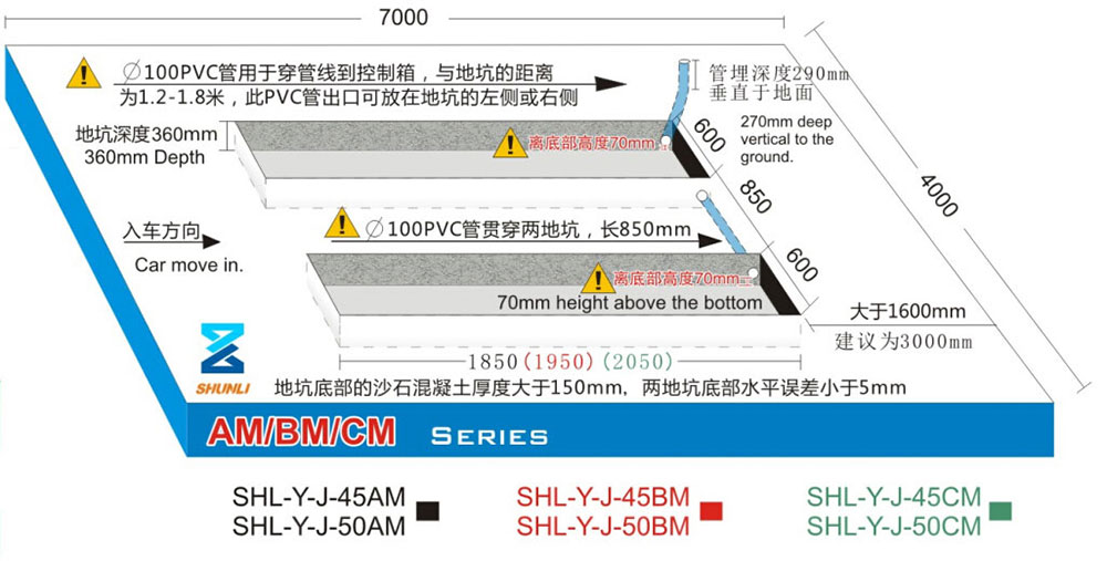 SHL-Y-J-45AM/45BM/45CM/50AM/50BM/50CM Middle Platform Scissor Lift